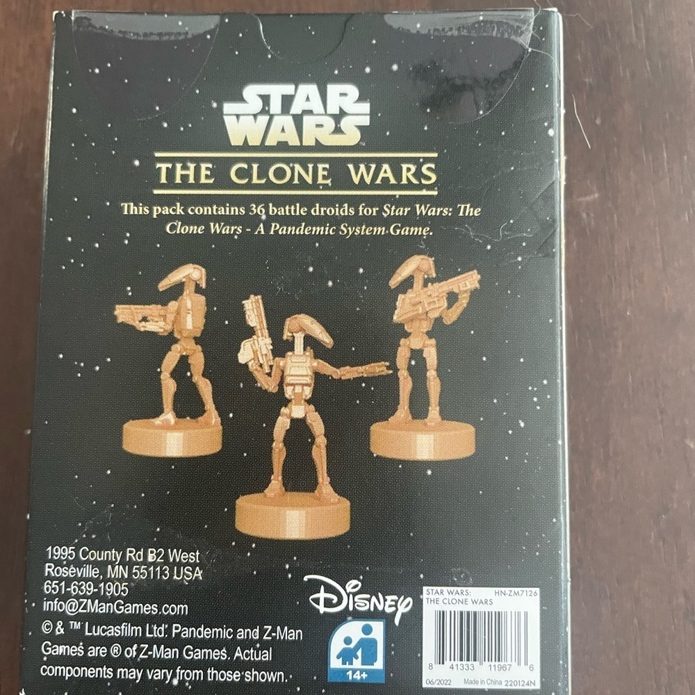 Star Wars The Clone Wars Pandemic System Battle Droids Promo Miniatures New - Picture 2 of 2